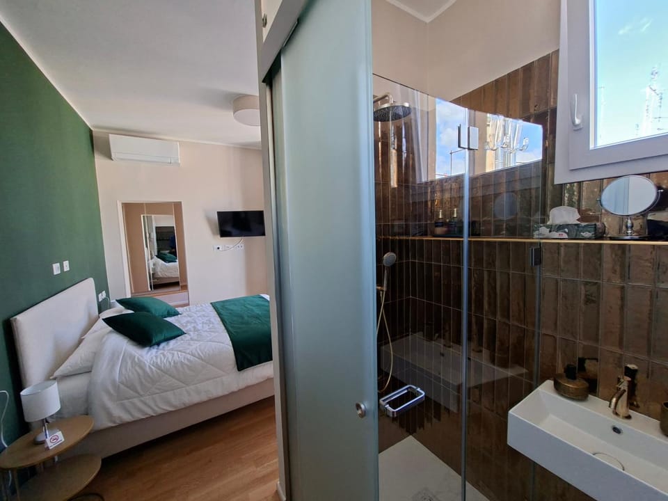 The green room in Prati House in Rome