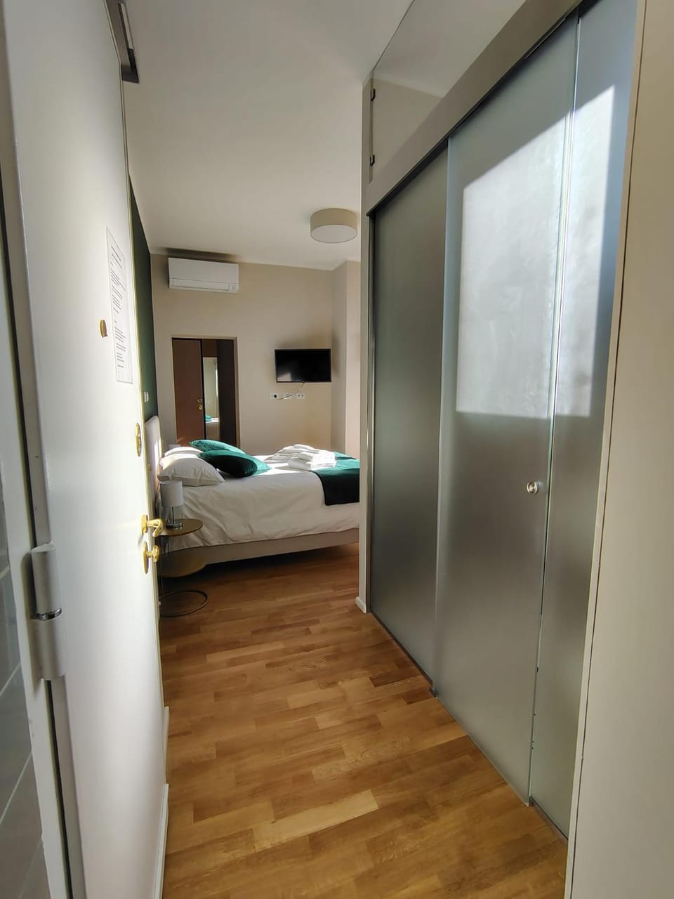 The green room in Prati House in Rome