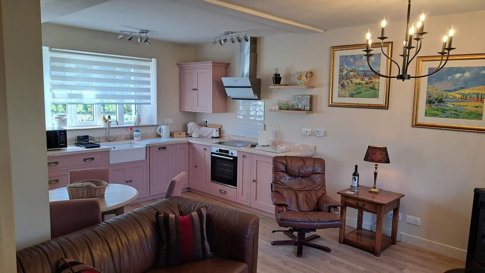 Kitchen or kitchenette, Living room, Dining area