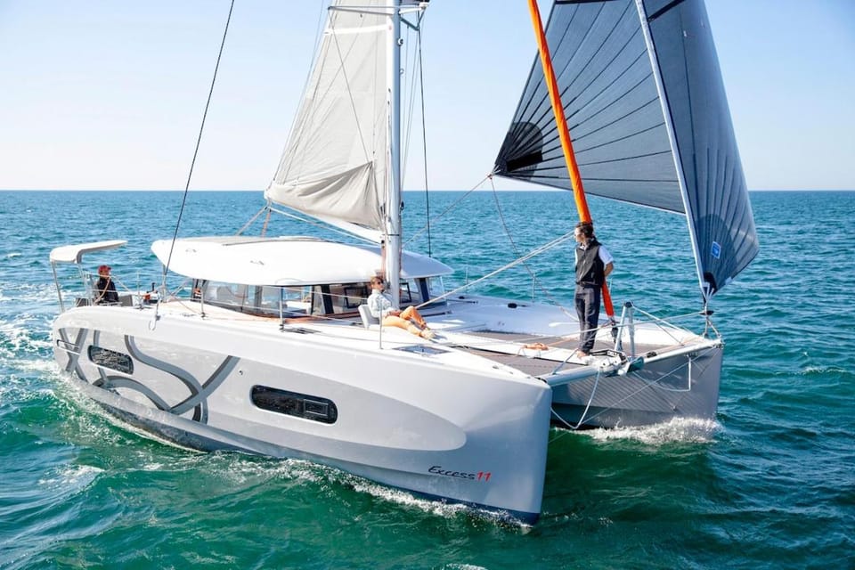 Private Luxury Catamaran Cruise Docked boat in Saint-Jean-Cap-Ferrat