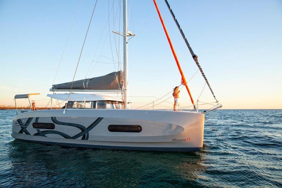 Private Luxury Catamaran Cruise Docked boat in Saint-Jean-Cap-Ferrat