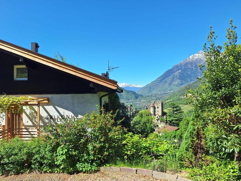 Property building, Spring, Day, Natural landscape, Mountain view