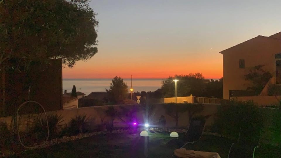 Natural landscape, Sea view, Sunset