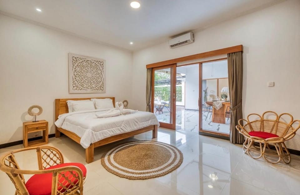 Bed, Bedroom, air conditioner