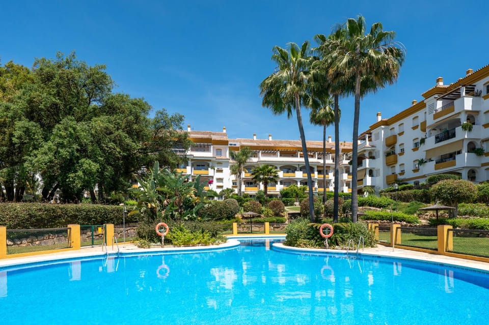 Natural landscape, Garden, Swimming pool