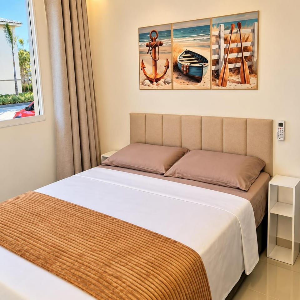 Apto com ar e piscina próximo a Cabo Frio e Arraial do Cabo Apartment in São Pedro da Aldeia