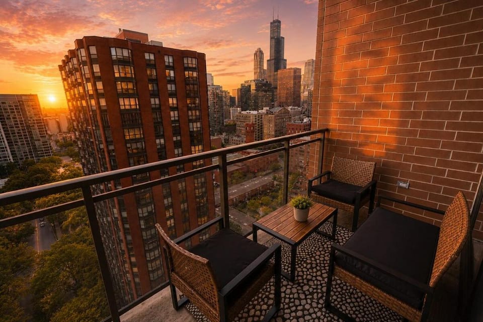 Skyline 2BR on 20th Floor near Grant Park with Paid Parking Apartment in South Loop