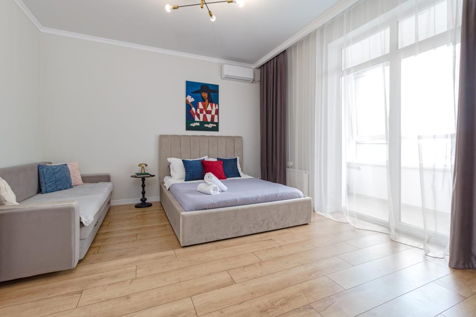 Bed, Living room, Photo of the whole room, Bedroom
