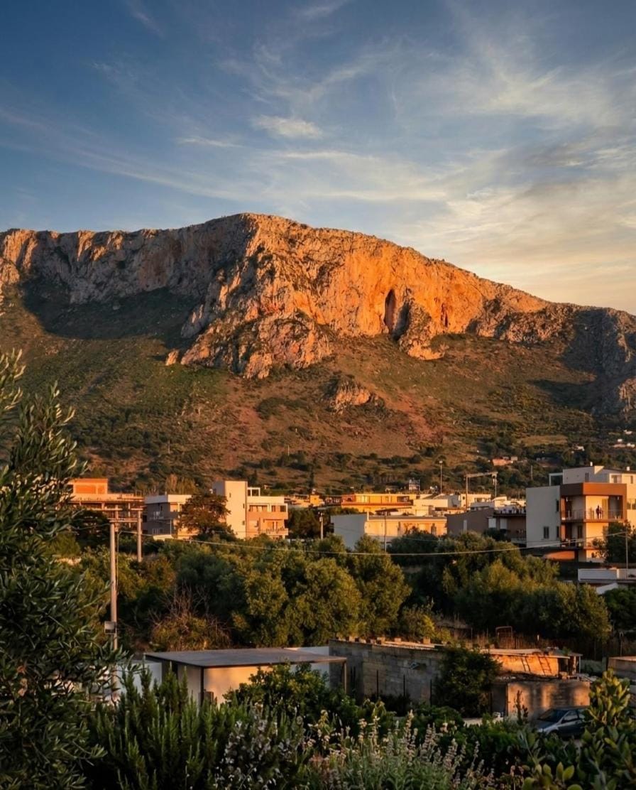 Nearby landmark, Day, Natural landscape, City view, Mountain view