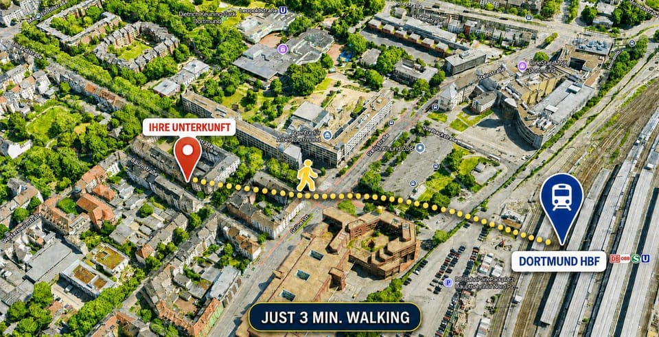 Gemütliches City-Studio, nur 250 m vom Hbf Apartment in Dortmund