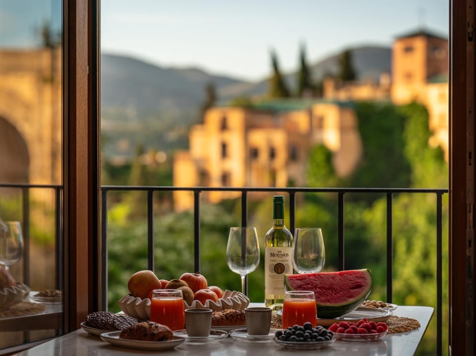 Natural landscape, View (from property/room), Food and drinks, Food, Mountain view, Drinks