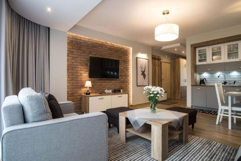 TV and multimedia, Kitchen or kitchenette, Living room, Seating area