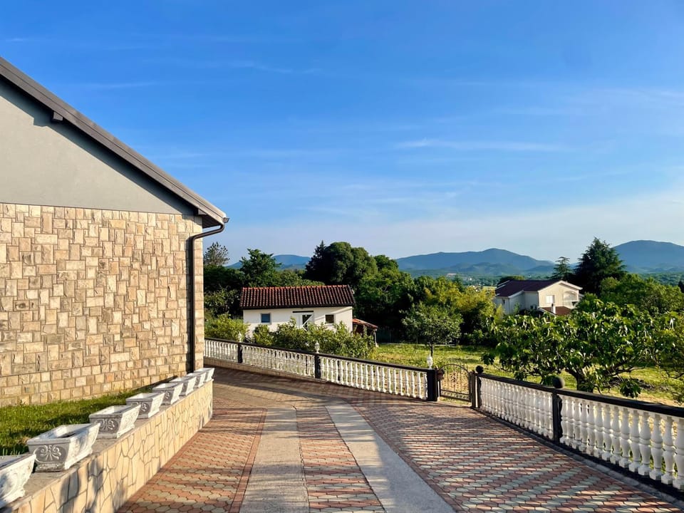 Property building, Natural landscape, Garden, Mountain view