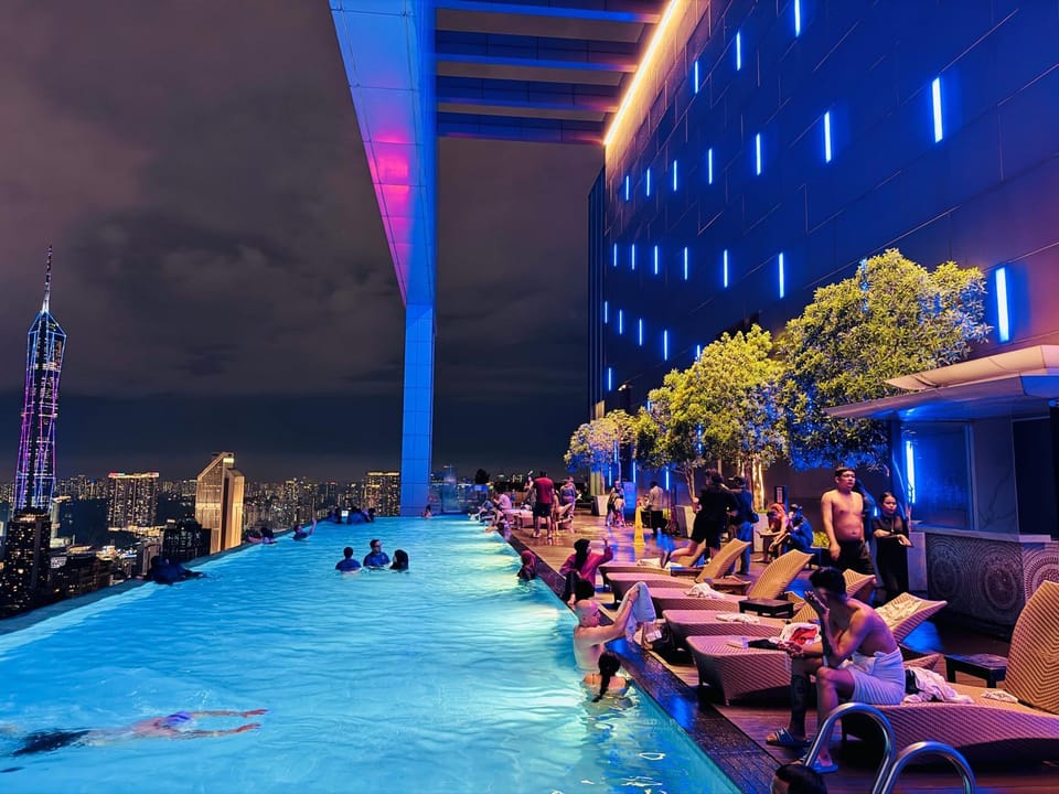 Night, People, Swimming pool, Swimming pool, group of guests
