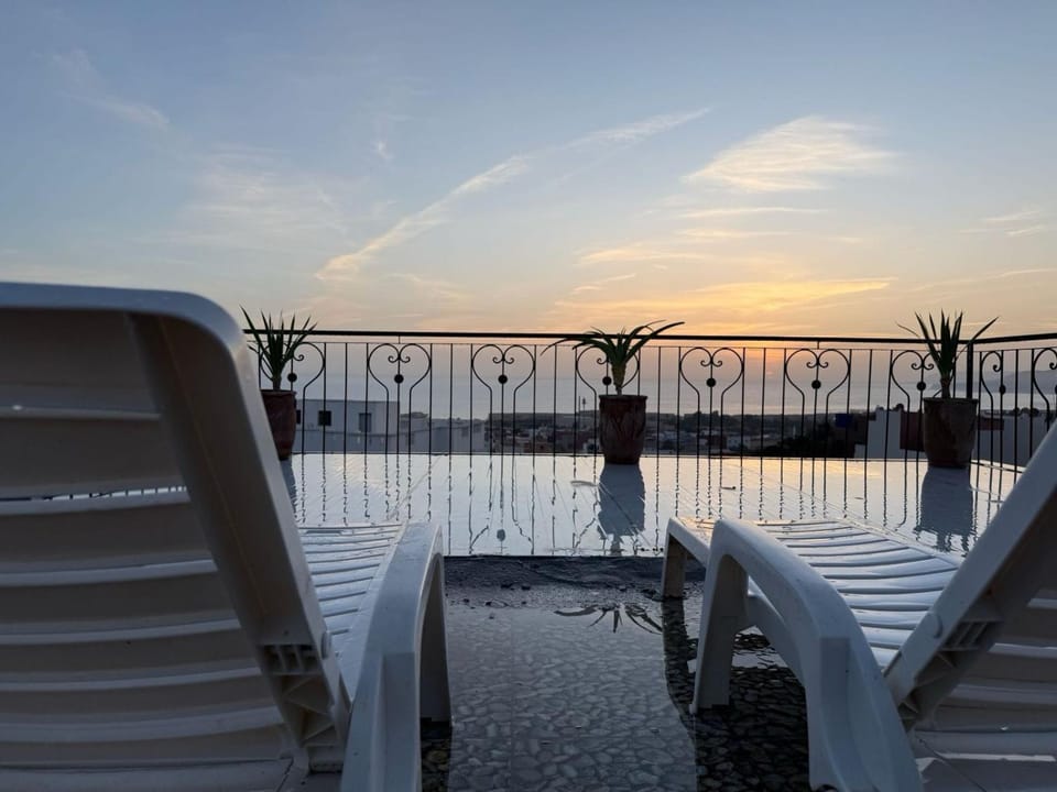 Natural landscape, Balcony/Terrace, Sea view, Sunset