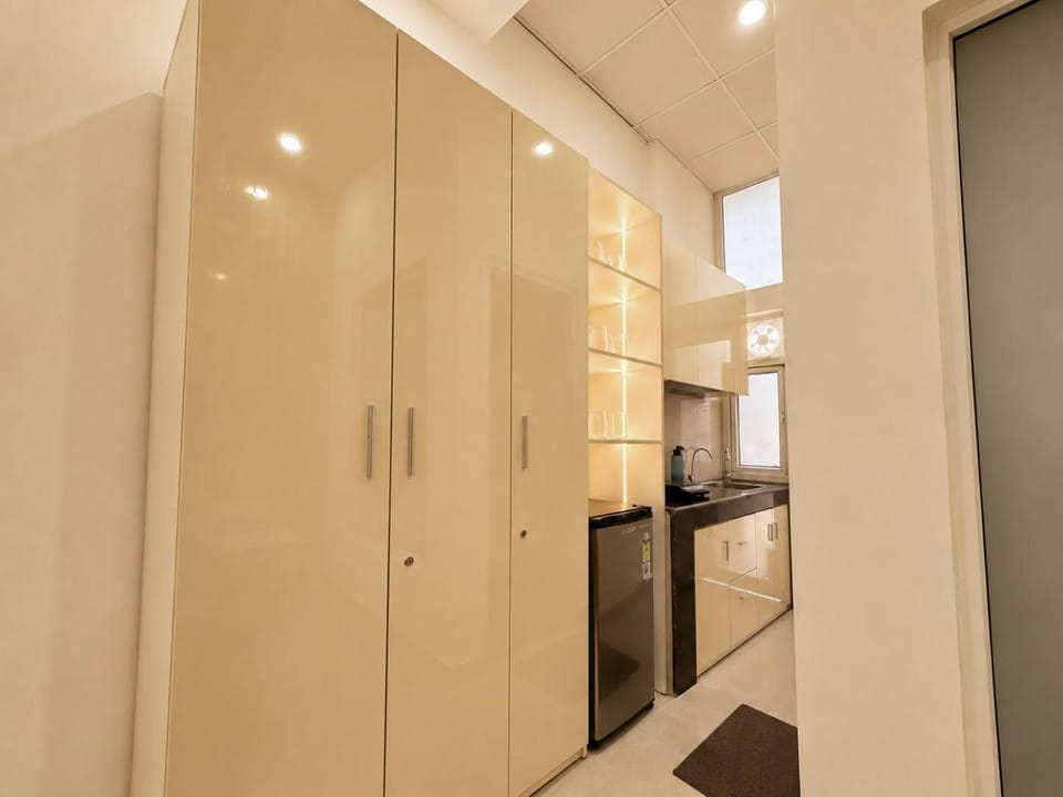 Kitchen or kitchenette, wardrobe