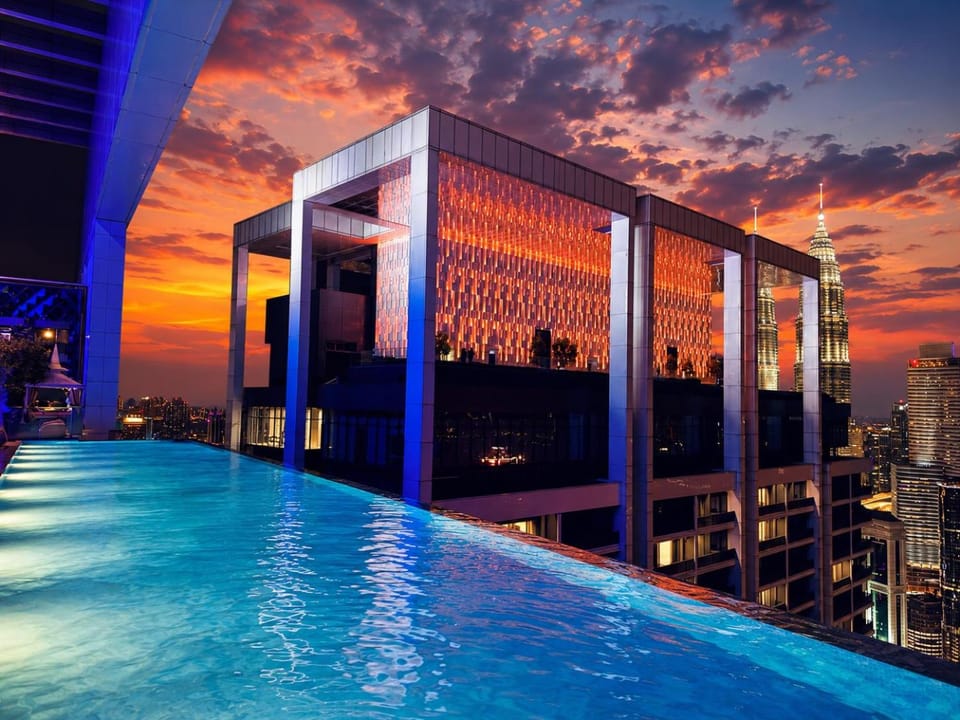 Property building, Night, City view, Pool view, Swimming pool, Sunrise, Sunset