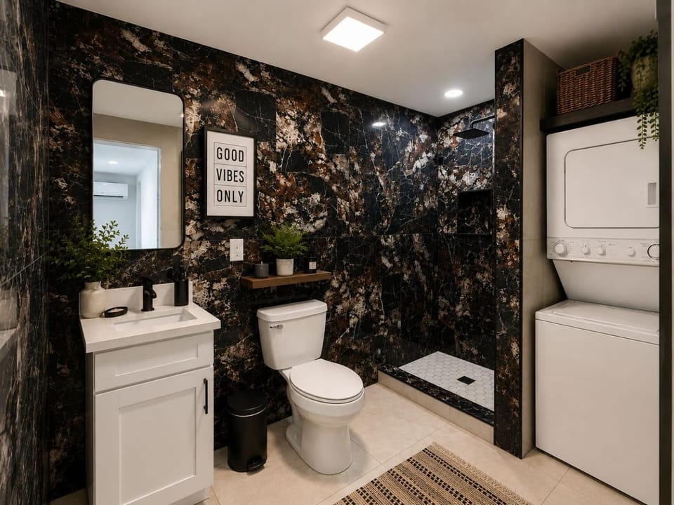 Shower, Bathroom, laundry