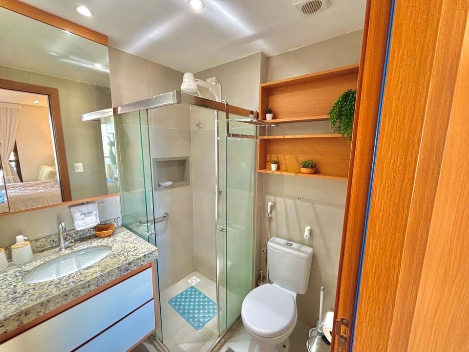 Shower, Toilet, Bathroom, Decorative detail, bidet, internet, locker, towels, air conditioner