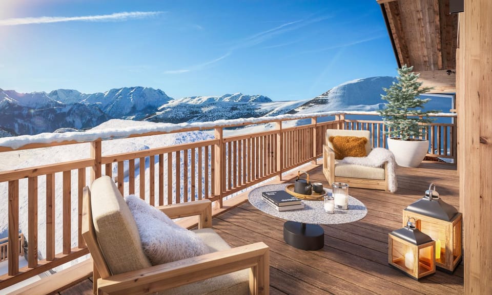 Winter, View (from property/room), Balcony/Terrace