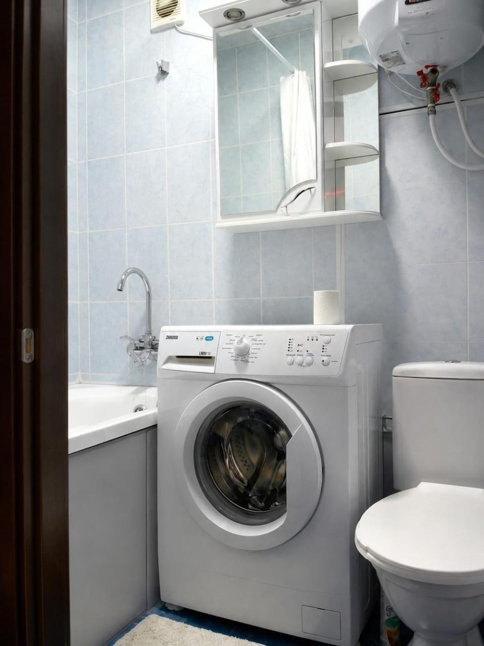 Toilet, Bathroom, washing machine