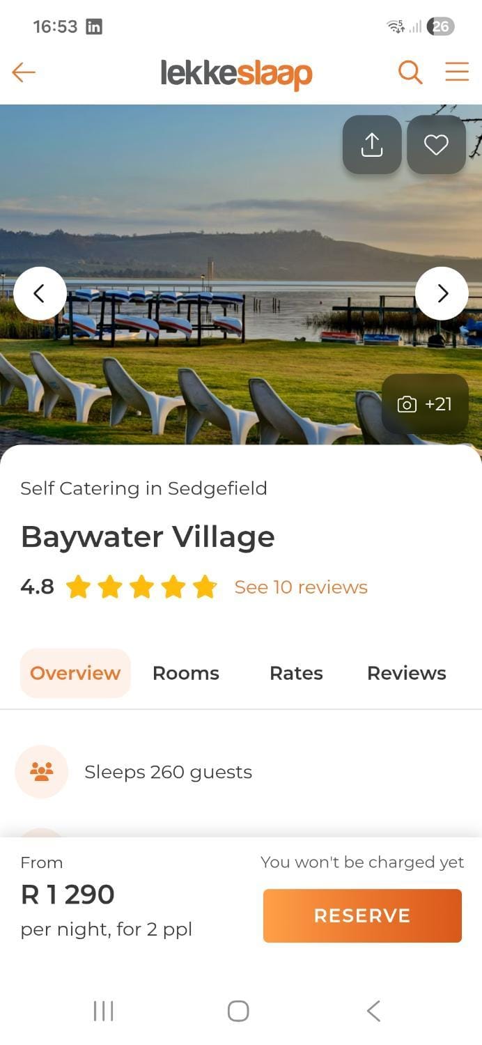 Baywater Village Resort in Eastern Cape