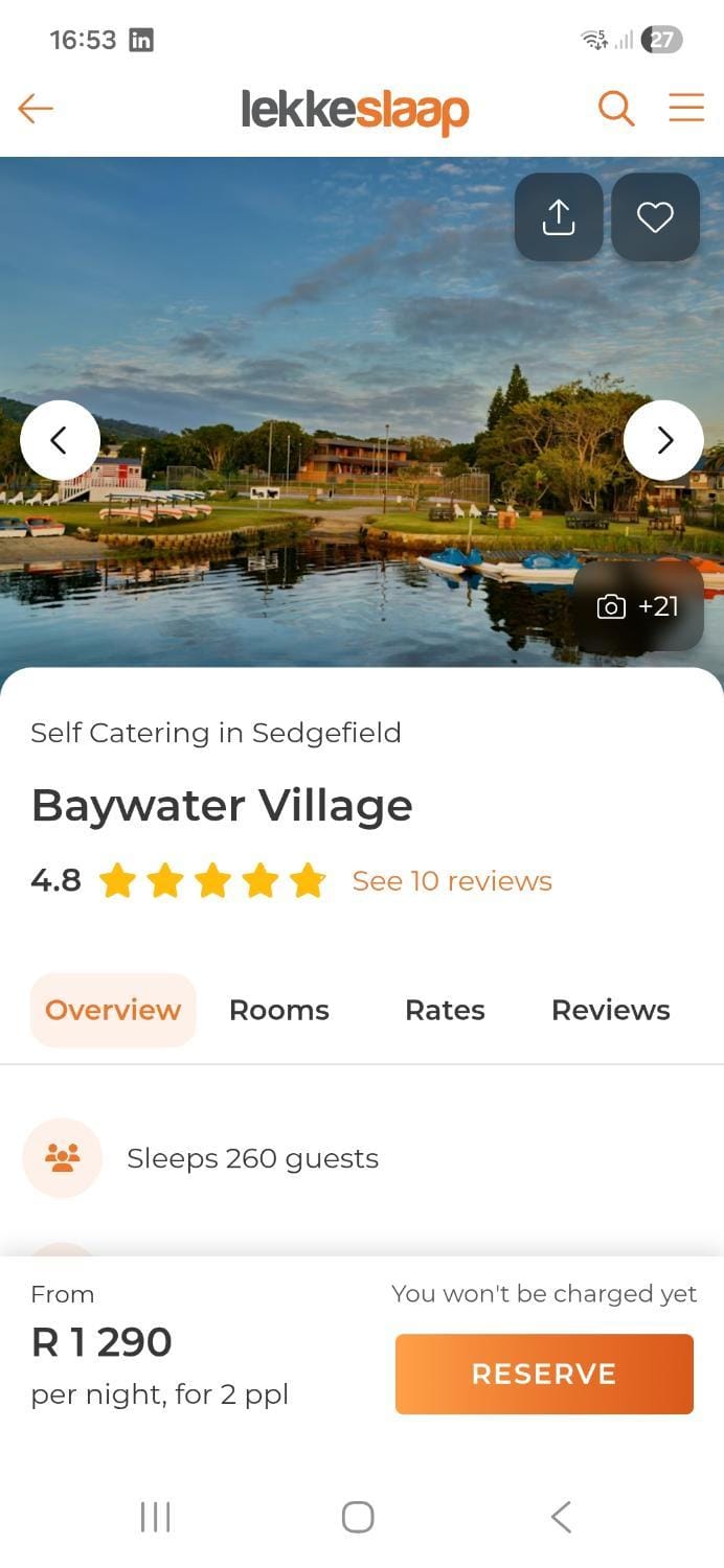 Baywater Village Resort in Eastern Cape