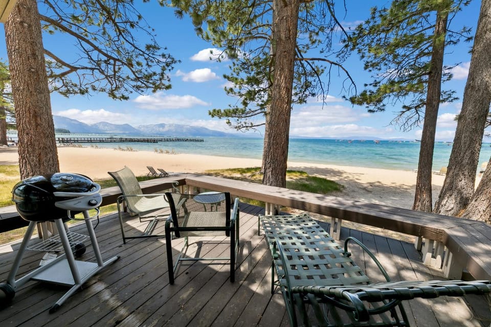 Patio, Day, BBQ facilities, View (from property/room), Seating area, Beach, Lake view, Mountain view