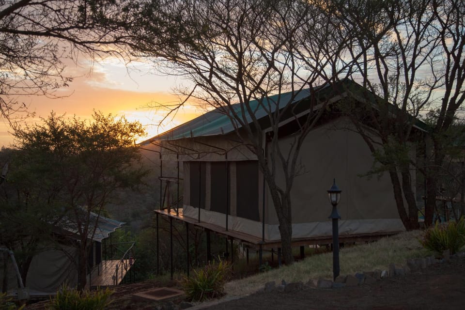 Property building, Natural landscape, Sunset