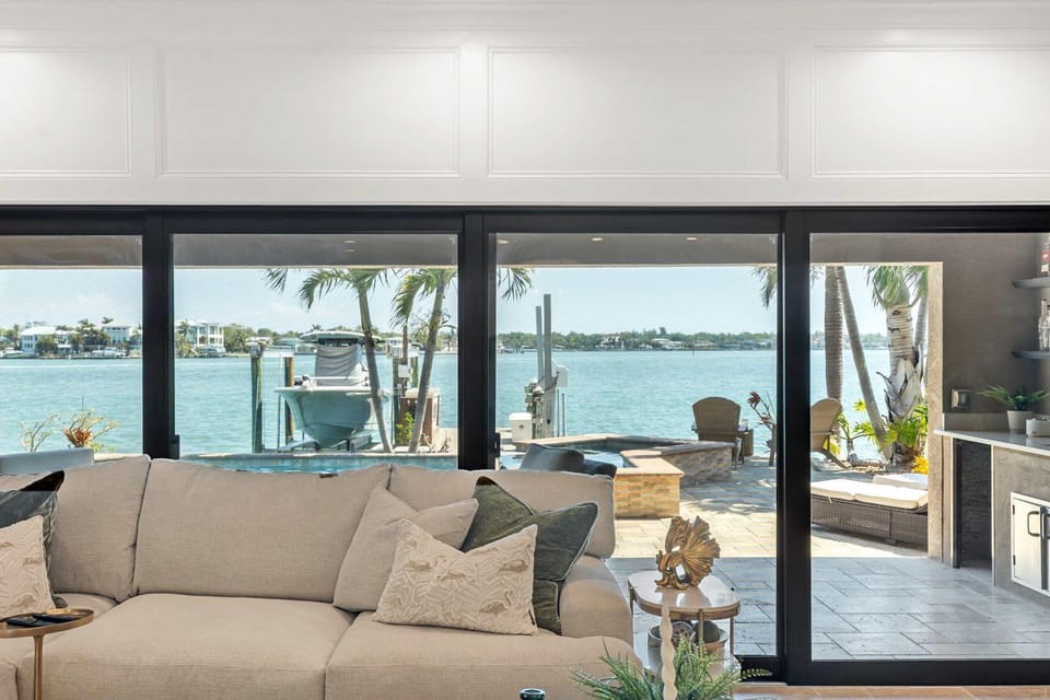 Harbor Villa Waterfront Pool Spa Firepit House in Indian Rocks Beach
