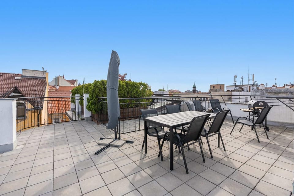DiCaprio Penthouse Terrace Apartment in Prague