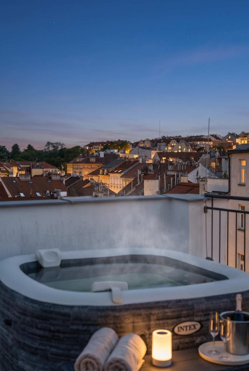 DiCaprio Penthouse Terrace Apartment in Prague