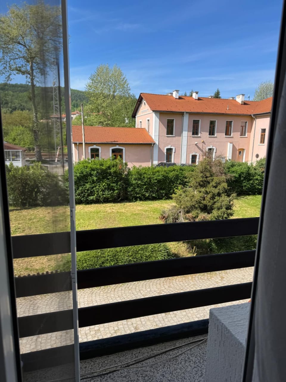 Property building, Spring, Natural landscape, View (from property/room), Balcony/Terrace