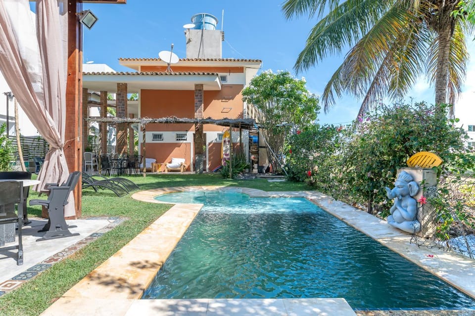Property building, Day, Garden, Garden view, Pool view, Swimming pool