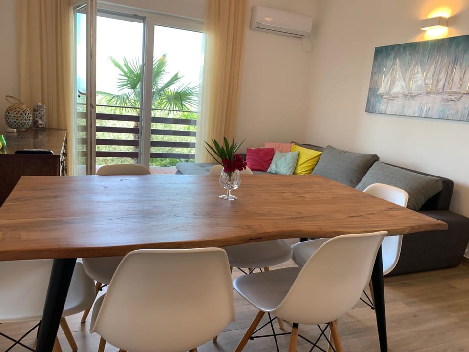 Living room, Dining area, air conditioner