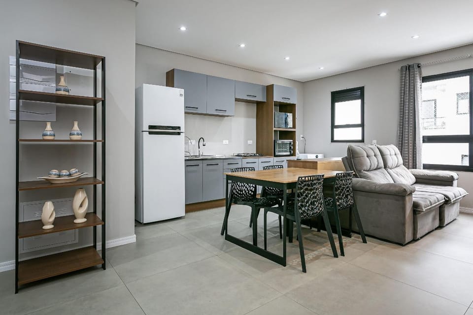 Kitchen or kitchenette, Living room, Dining area