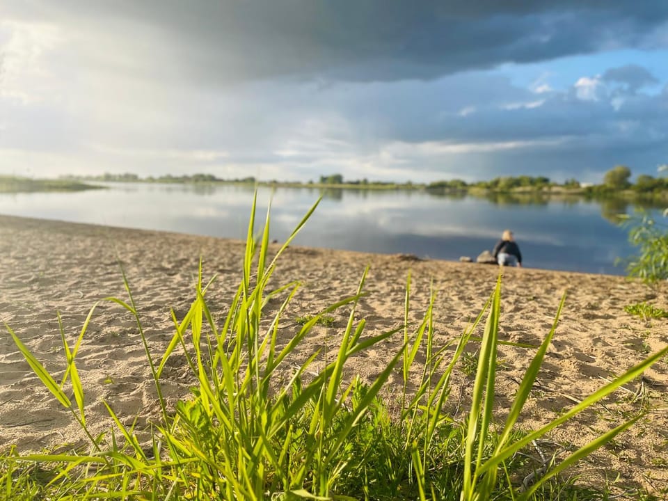 Day, Natural landscape, Beach, River view