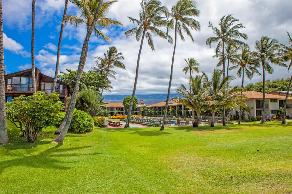 Waiohuli Beach Hale #B-206 Oceanfront View, Quiet Location, A/C Throughout Apartment in Kihei