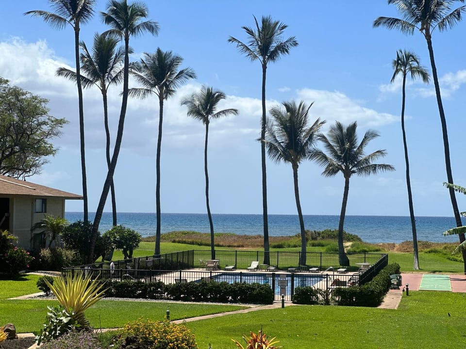 Waiohuli Beach Hale #C-210 Oceanfront View, A/C Throughout Unit, Shared Pool Apartment in Kihei