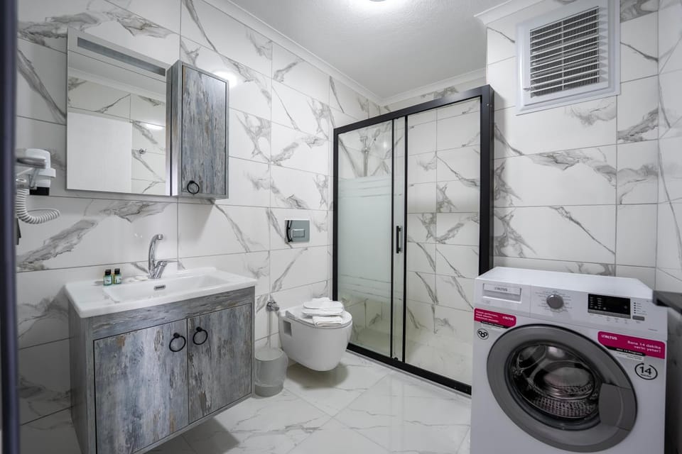 Shower, Toilet, Bathroom, washing machine