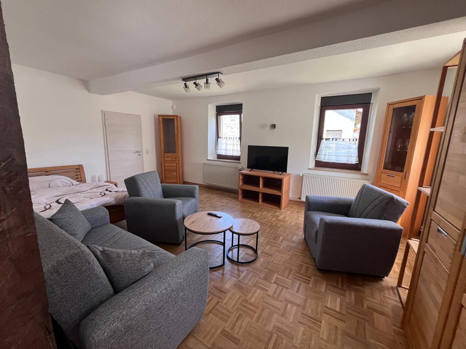 Living room, Seating area, Bedroom