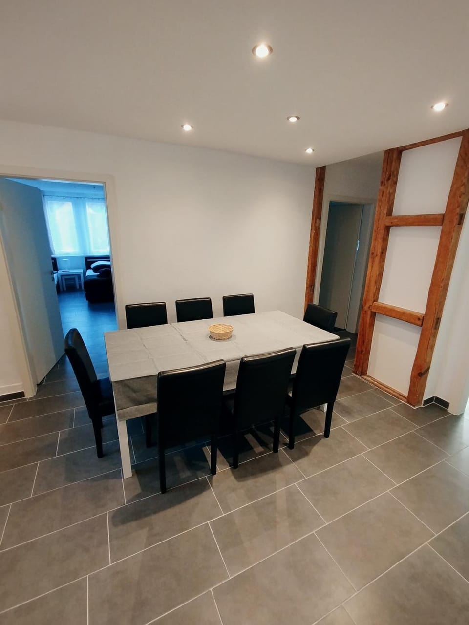 Photo of the whole room, Seating area, Dining area