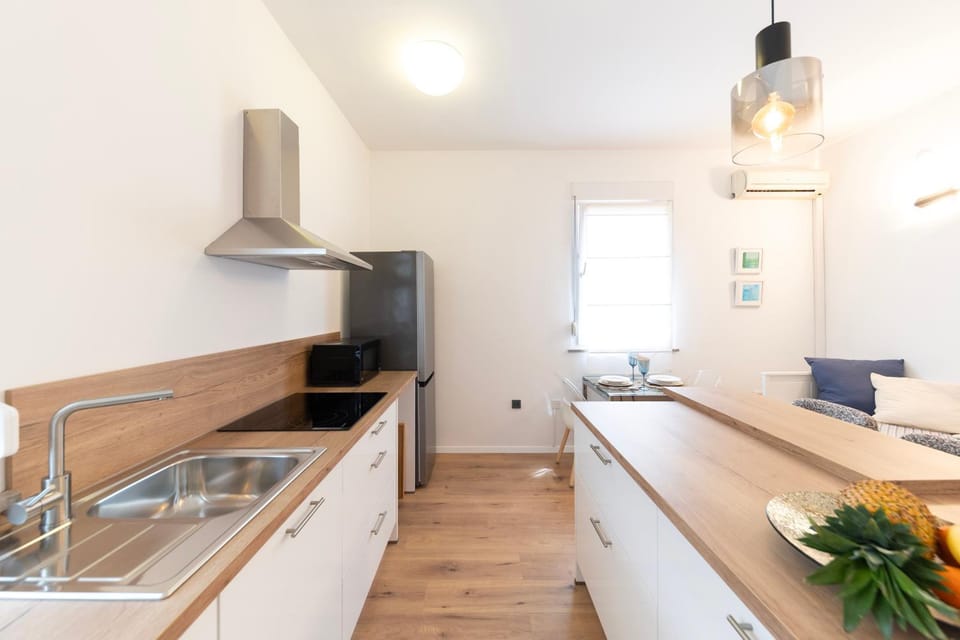 Kitchen or kitchenette, dishwasher, minibar, stove