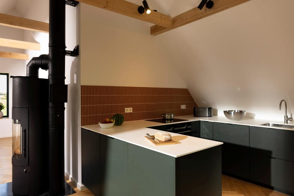 Design-Wohnung am Waldrand mit Dachterrasse und Blick auf das Achterwasser Apartment in Mecklenburg-Vorpommern, Germany