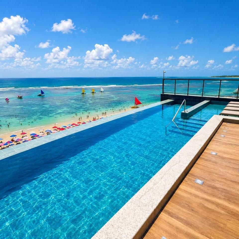 Pool view, Sea view, Swimming pool
