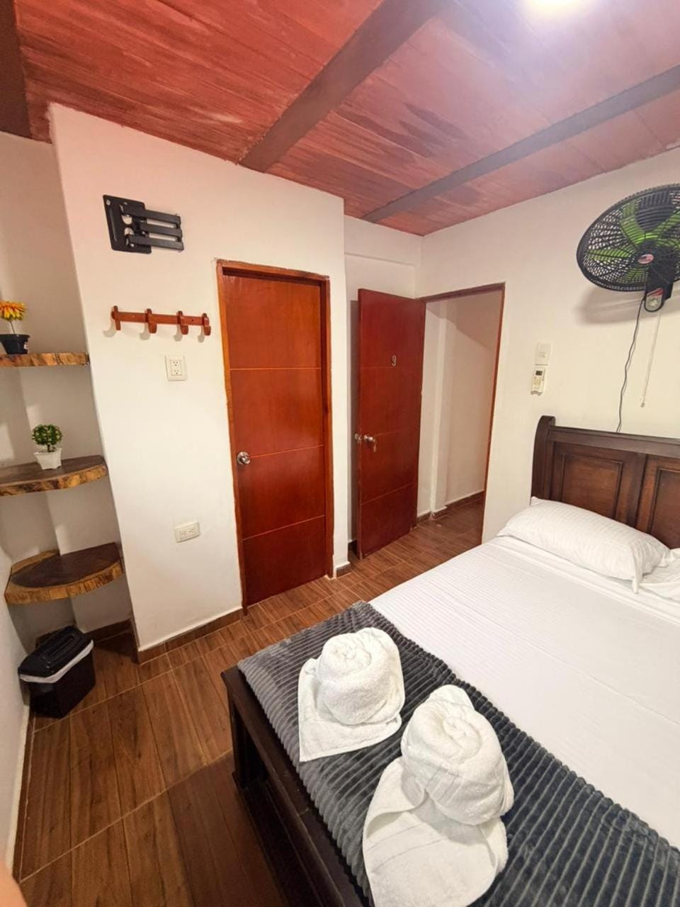 Bed, Bathroom, Mountain view, air conditioner