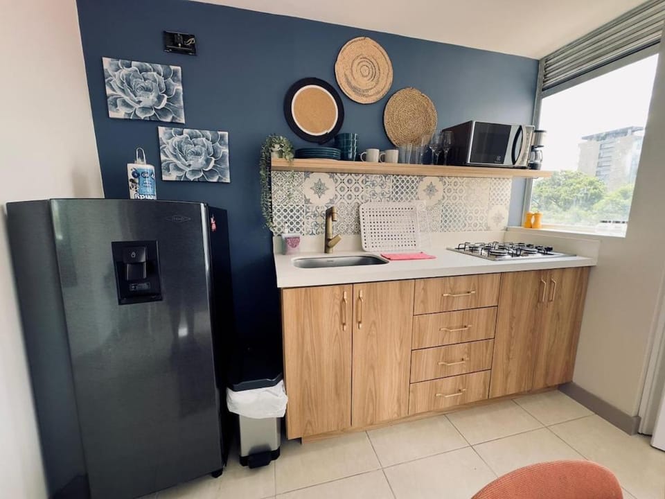 Ideal Location in Poblado, Coworking, Metro, Balcony Apartment in Medellin