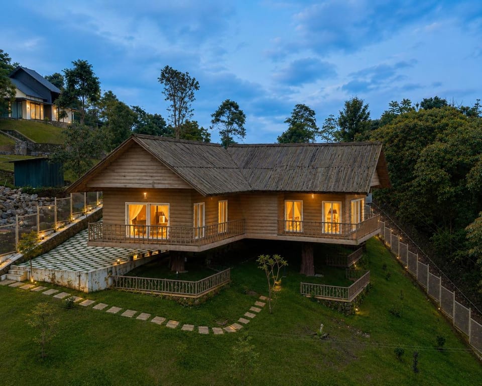 Property building, Garden view