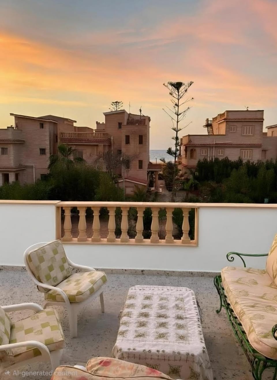 Badr village, 2BR beach view, first floor, second row on the beach Apartment in Egypt