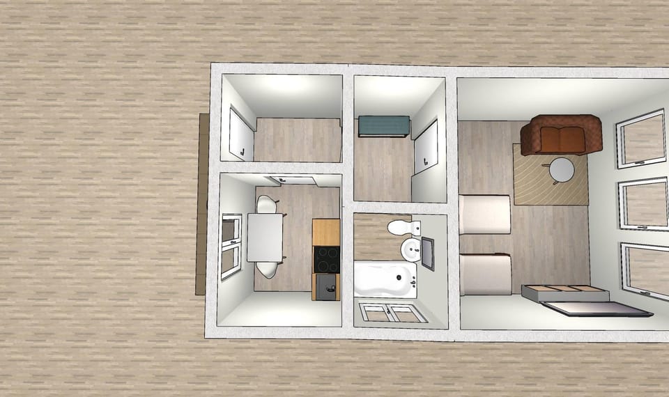 EMAS 9, Schönes Apartment mit 2 Einzelbetten, WLAN, Küche Apartment in Krefeld